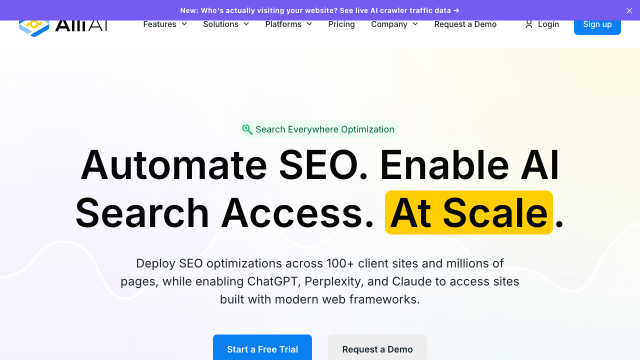 Alli AI product screenshot